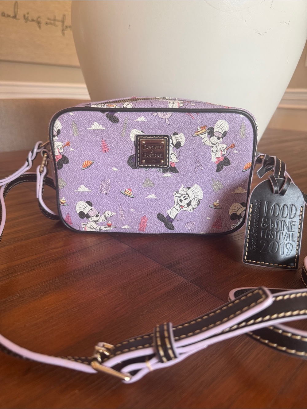 Dooney & Bourke Disney 2019 Food and wine Lavender Chef Mickey Mouse Crossbody